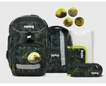 ergobag PACK Set Schulranzen-Set M&auml;hdreschB&auml;r, 6-teilig Schwarz Grau Gelb 20...