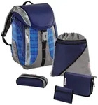 Step by Step Schulranzen-Set Flexline Ultrablue Checked 5-teilig