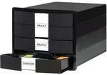 HAN Schubladenbox IMPULS - Geh&auml;usedesign f&uuml;r Papierformate DIN A4/C4, schwarz