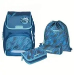 SCHNEIDERS Ergojet Jungen Schultasche Camo, 6teilig, 21 Liter