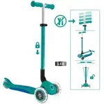 Authentic Sports Globber Primo Foldable Plus Lights t&uuml;rkis-dunkelblau, mit