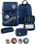 Belmil Smarty Plus Premium Schulranzen Set 5-teilig "Topographic" 20 Liter