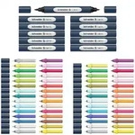 Schneider Twinmarker Paint-It brush+round Set, 72 Teile sortiert
