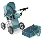 Bayer Chic Kombi-Puppenwagen Leni blau mit Sternen