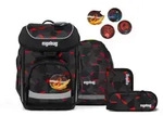 ergobag cubo Set Schulranzen-Set TaekB&auml;rdo Grau Rot 5-teilig 19 Liter