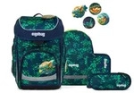ergobag Cubo Set Schulranzen-Set DrachenbezwingB&auml;r, 5-teilig Blau Gr&uuml;n 19 Liter