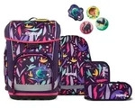 ergobag cubo light Schulranzen-Set AmB&auml;rzonas Rosa Lila Gelb 5-teilig 19 Liter