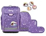 ergobag Cubo Light Schulranzen-Set PonyB&auml;rparadies. 5-teilig Rosa Lila 19 Liter