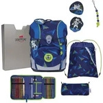 DerDieDas ErgoFlex Tiny LED Schulranzen-Set 5tgl. Moon Mission 21 Liter