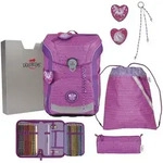 DerDieDas ErgoFlex Easy Schulranzen-Set 5tlg. Purple Unicorn 22,5 Liter
