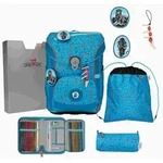 DerDieDas ErgoFlex Easy Superflash Schulranzen-Set 5tlg. Blue Ice 21 Liter