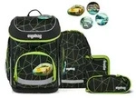 ergobag cubo Set Schulranzen-Set CyB&auml;r Race Schwarz Gr&uuml;n 5-teilig 19 Liter
