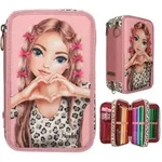 Depesche 0013640 TOPModel 3 Fach Federtasche mit Schleifen LEOHEART