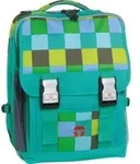 Take it Easy Schulrucksack London Chess t&uuml;rkis