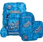 Beckmann Schultaschenset Classic Blue Lightning, 6-teilig