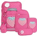Beckmann Schultaschenset Classic Strawberry, 6-teilig