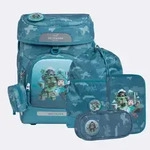 Beckmann Schulranzen-Set Plus Air Jungle Game, 6 tlg.