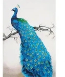 Pracht Diamond Dotz Blauer Pfau