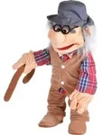 Living Puppets Handpuppe Gro&szlig;vater, 65cm