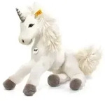 Steiff Starly Schlenker Einhorn 35 cm weiss, liegend