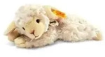 Steiff Linda Lamm liegend, 22 cm wollwei&szlig;