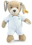 Steiff Gute Nacht Hund, blau, 28 cm