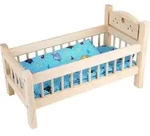 small foot Puppenbett aus Holz, 44 x 23 x 25 cm