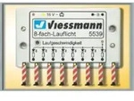 Viessmann 5040 Warnbaken, 8 St&uuml;ck mit Lauflichtelektronik, Spur H0