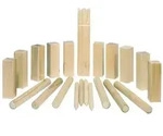 goki Wikinger Wurfspiel Kubb im Baumwollbeutel