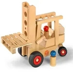 Fagus Gabelstapler Holzspielzeug Nutzfahrzeug Lagerhaltung 29 cm