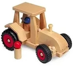 Fagus Traktor + 2 Figuren, 26 cm