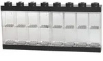 LEGO&reg; Schaukasten f&uuml;r 16 Minifiguren, stapelbar, schwarz
