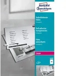 Avery Zweckform 3480 Transparente, selbstklebende Folien, DIN A4, einseitig