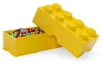 NHG LEGO&reg; Aufbewahrungsstein 8 Noppen gelb