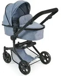 Bayer Chic Kombi-Puppenwagen "MIKA", Jeans Blue