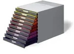 Durable 761027 Ablagebox Varicolor 10, farbiger Verlauf