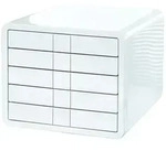 HAN Schubladenbox iBox, 5 geschlossene Sch&uuml;be f&uuml;r Formate bis C4, wei&szlig;