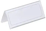 Durable 805019 Tischnamensschild, Einsteckschilder 61-122?x?150?mm, transparent