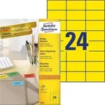 Avery Zweckform 3451 Farbige Etiketten, A4 70 x 37 mm, 100 Bogen/2.400 Etiketten,