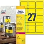 Avery Zweckform L6105-20 Wetterfeste Folien-Etiketten, 63,5 x 29,6 mm, 20 Bogen/540