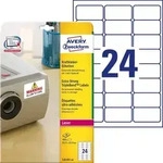 Avery Zweckform L6141-20 Kraftkleber-Etiketten, 63,5 x 33,9 mm, 20 Bogen/480