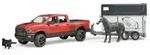 BRUDER&reg; 02501 RAM 2500 Power Wagon mit Pferdeanh&auml;nger und Pferd