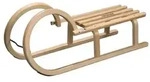 Colint H&ouml;rnerrodel Holzschlitten 100 cm