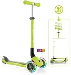 Authentic Sports Globber Primo Foldable Lights lime gr&uuml;n, mit Leuchtrollen