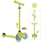 Authentic Sports Globber Primo Lights lime gr&uuml;n, mit Leuchtrollen