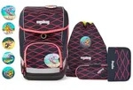 ergobag CUBO Schulrucksack-Set LUMI Edition WellenreitB&auml;r, 5-teilig