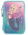 Depesche Fantasy Model 3-Fach Federtasche Streichpailletten Mermaid