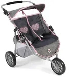 Bayer Chic 2000 Zwillings-Jogger, Melange grau-navy