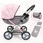 Bayer Design Puppenwagen Cosy grau mit Schmetterling, Puppen bis 46 cm