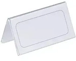 Durable 805119 Tischnamensschild, Einsteckschilder 52-104?x?100?mm, transparent